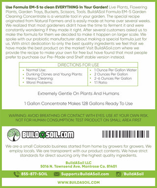 Formula EM-5 - All Natural Garden Cleaning Concentrate