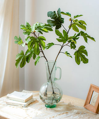 Artificial Faux Fig Leaf Stem