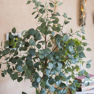 Artificial Faux Eucalyptus Tree In Pot